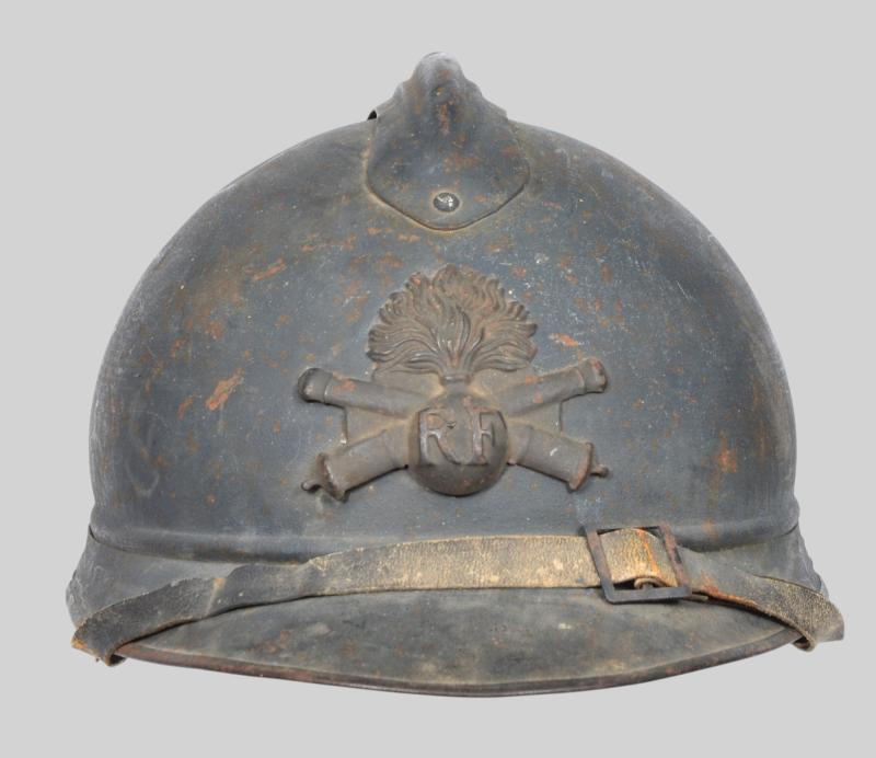 WW1 French Adrian Artillery Loft Found Helmet