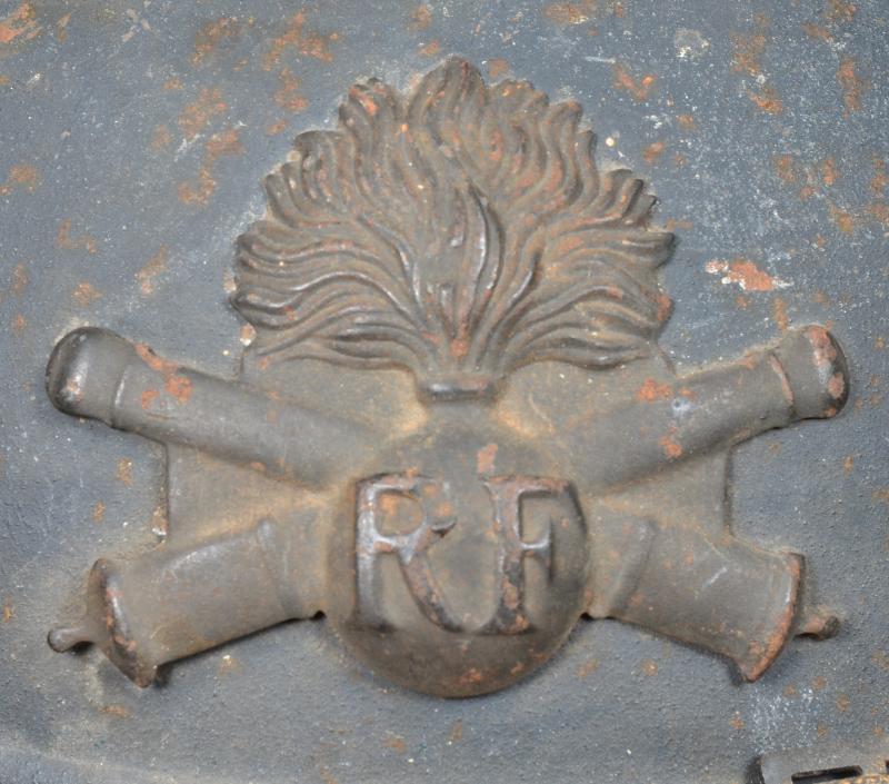 WW1 French Adrian Artillery Loft Found Helmet