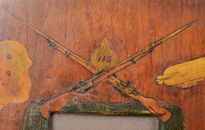 WW1 German Soldiers Hesse Lieb-Garde 115 Memorial Picture and Decorated Frame