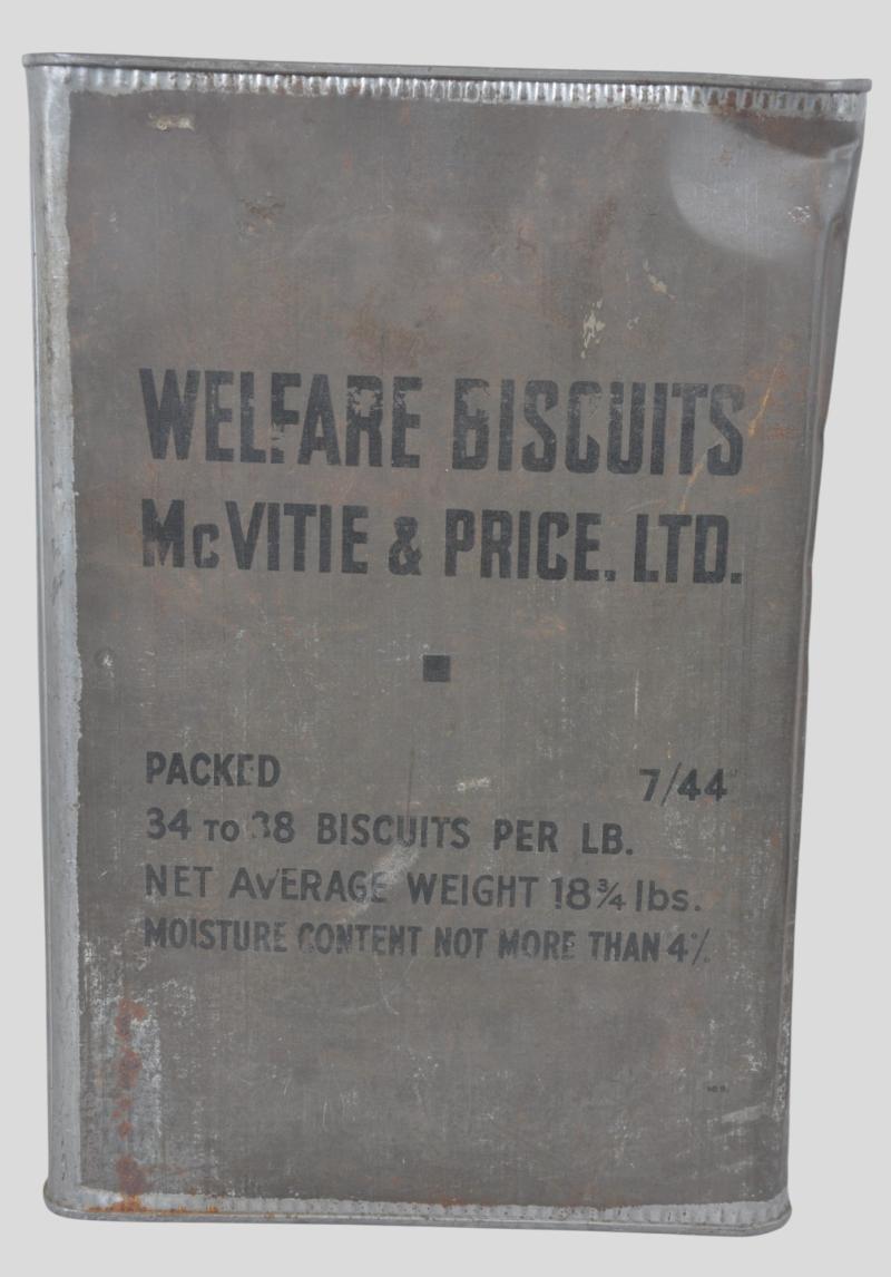 WW2 British 'WELFARE BISCUITS'  Tin 1944