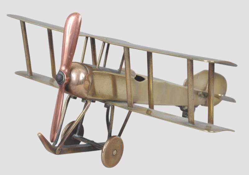 WW1 Brass Aeroplane Trenchart