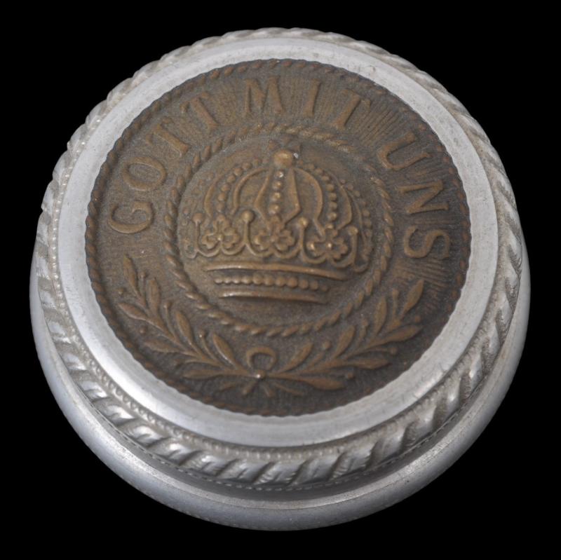 WW1 German Belt Buckle Roundel Tobacco Tin