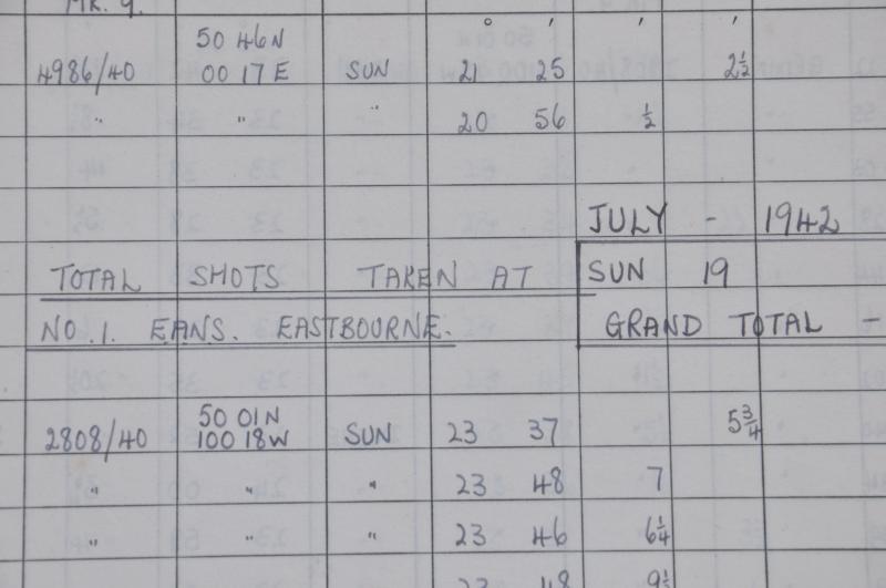 WW2 Canadian Air Force Sight Logbook 1942 To 166 SQN KIA