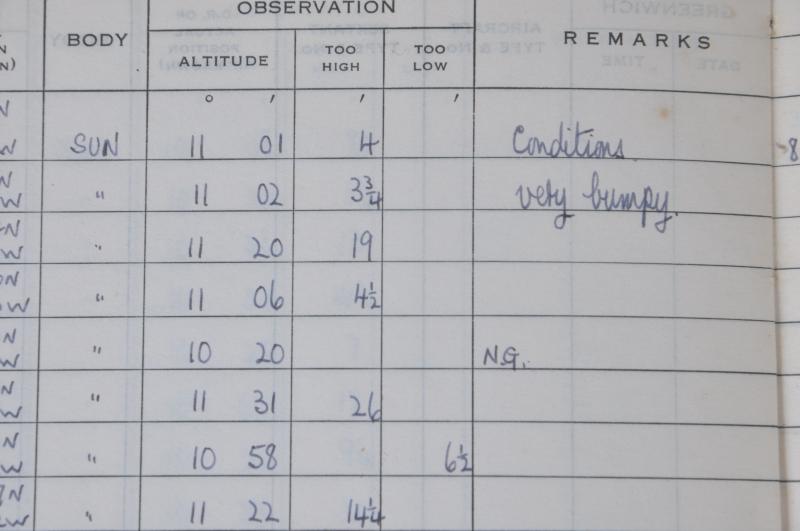 WW2 Canadian Air Force Sight Logbook 1942 To 166 SQN KIA