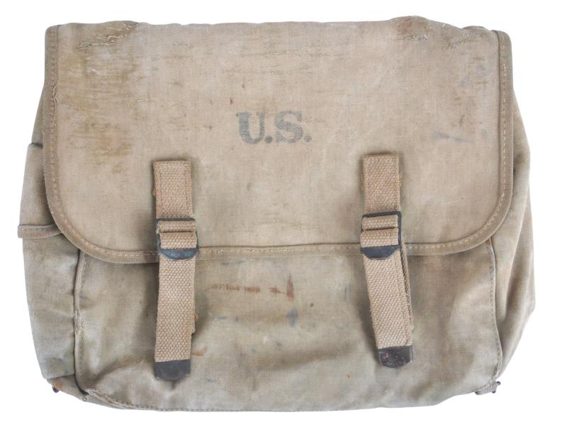 WW2 US Rubberised Fabric M-1936 Musette Bag 1942