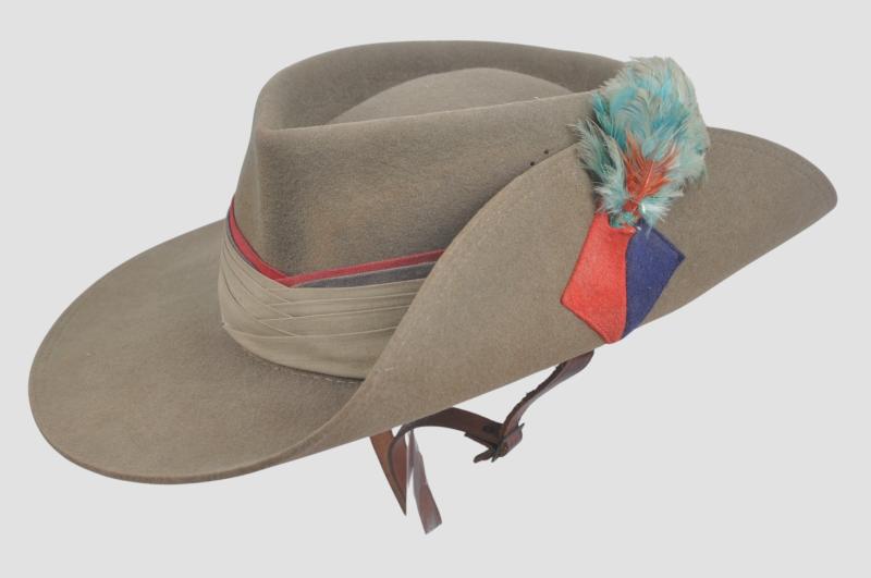 WW2 British Royal Artillery Slouch Hat - West African Rifles Interest