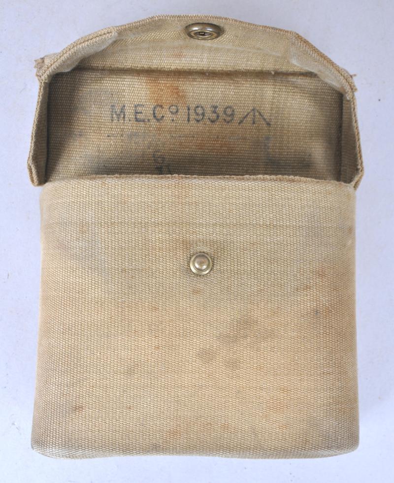 WW2 British Binocular Case , Early First Issue Without Side Buckles 1939