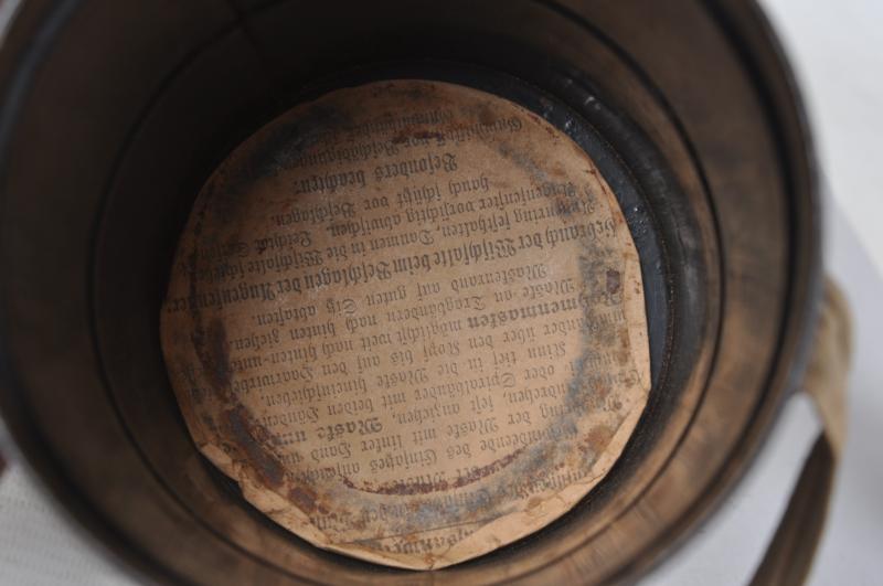 WW1 German Gummi Mask & Canister with Original Carrying & Short Strap 1916