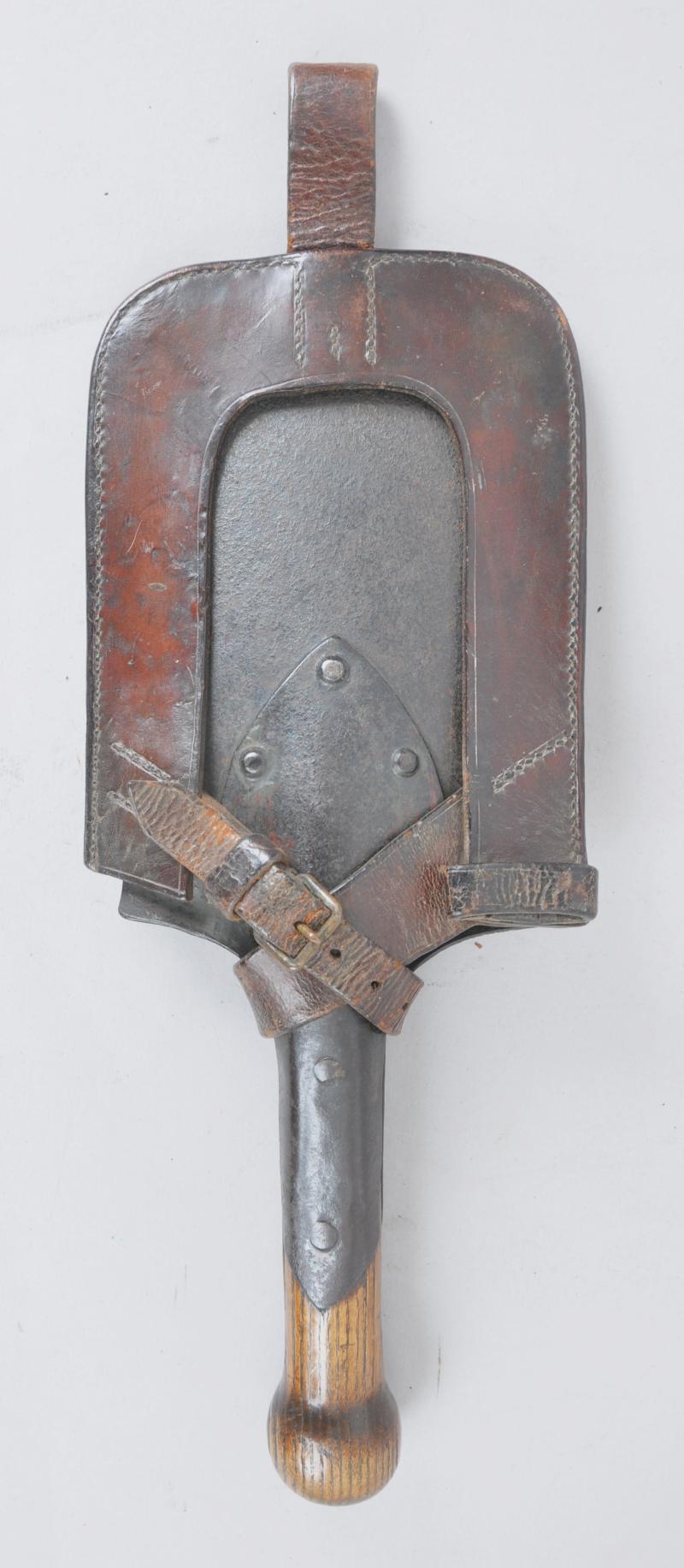 WW1 German MG Gunners Shovel & Carrier With MG Unit Stamps