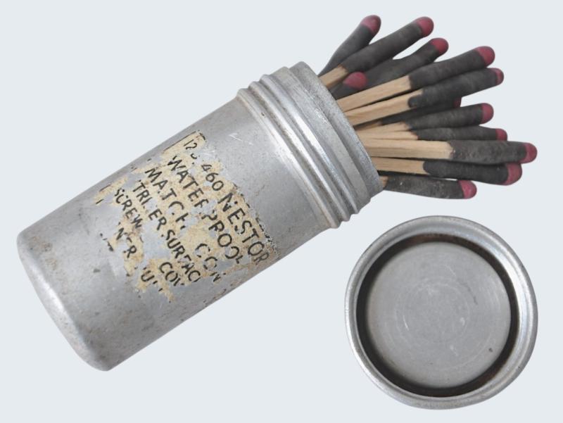 RAF Survival Matches In Broad Arrow Marked Container