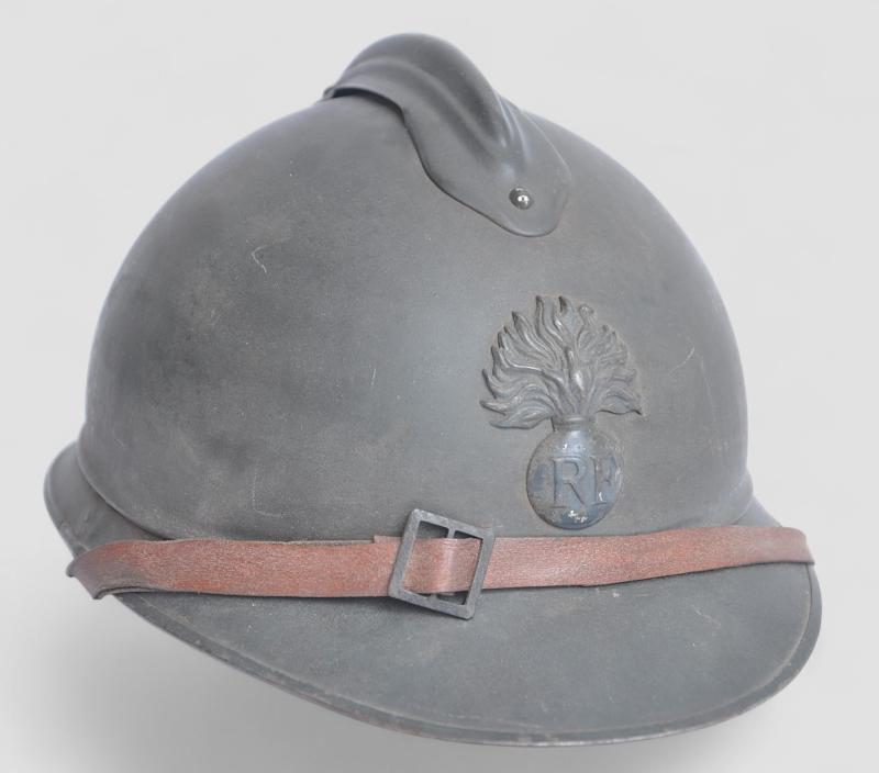 WW1 French Infantry M15 Adrian Helmet - Early Issue