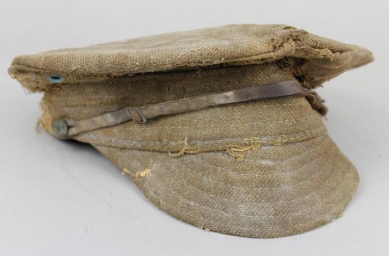 WW1 British 'Roof Found' Trench Cap From Amiens Area Of France