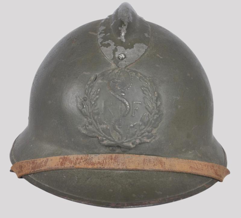 WW2 French '1940 Battle For France' Medical M26 Adrian Helmet