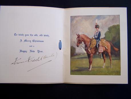 South African Campaign Christmas Card, Northumberland Hussars.