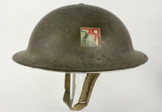 WW2 Canadian MKII Artillery Flashed Helmet