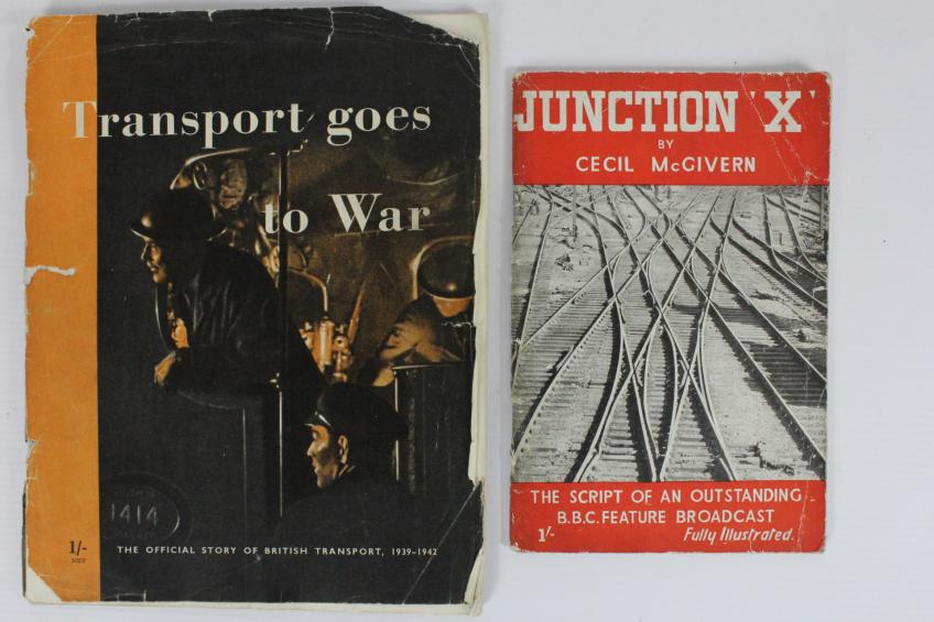 WW2 British HMSO Books ' Junction X '  & Transport Goes To War ' 