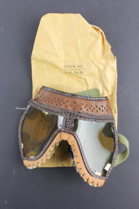 WW2 US Goggles In Paper Package 1943