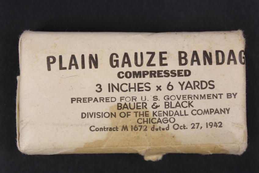 WW2 US Plain Gauze Bandage 1942