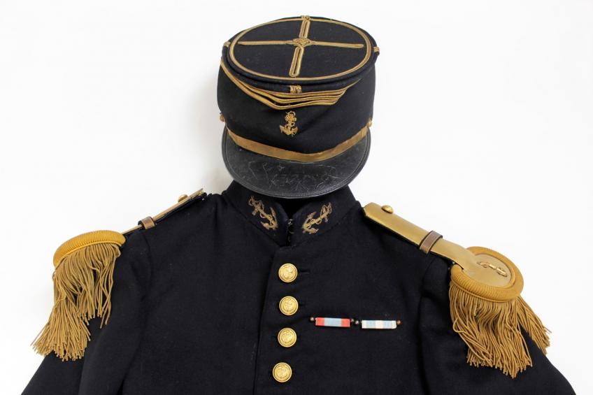 French Colonial Infantry ( Marines ) Uniform Grouping With 'Battle For France' 502nd Tank Regiment Interest